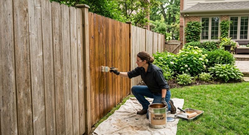 Cedar Fence Sealing in Bellevue, WA