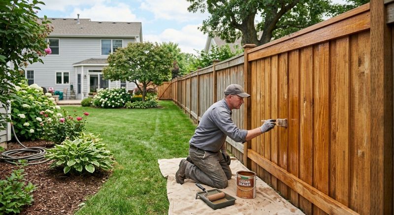 Cedar Fence Sealing in Redmond, WA