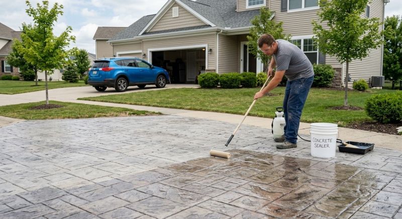 Concrete Driveway Sealing in Renton, WA