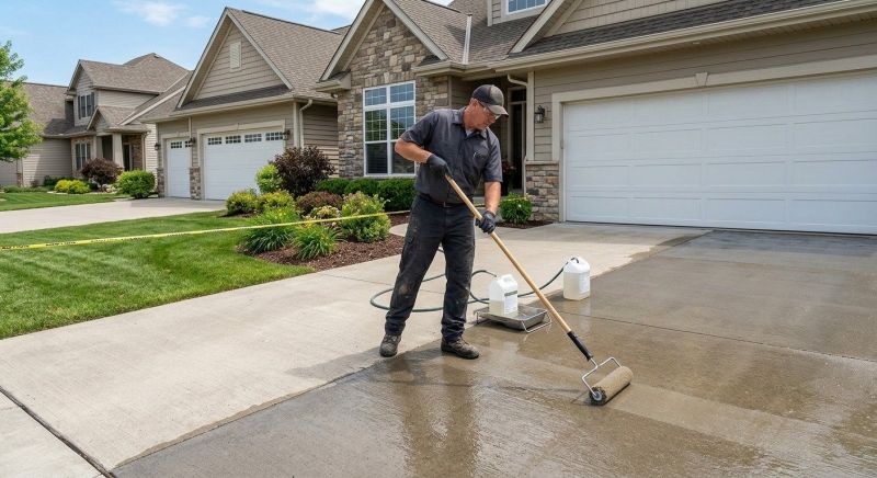 Concrete Driveway Sealing in Renton, WA