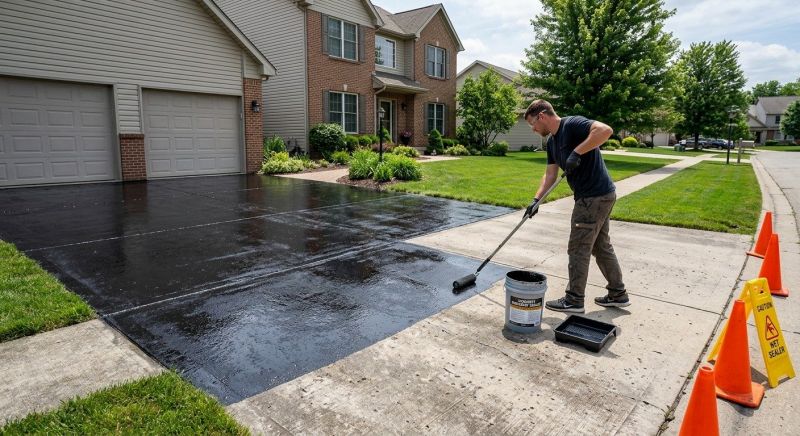 Concrete Driveway Sealing in Puyallup, WA