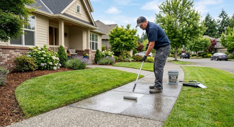 Concrete Walkway Sealing in Redmond, WA