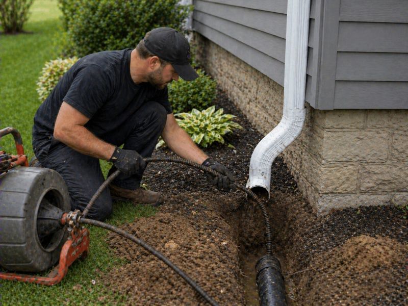 Downspout Snaking in Annapolis, MD