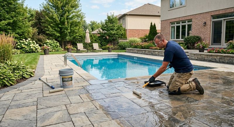 Flagstone Sealing in Bellevue, WA