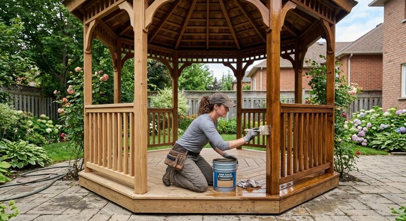 Gazebo Sealing in Bellevue, WA