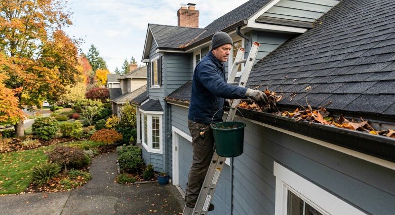 Gutter Leaf Clearing in Richmond, VA