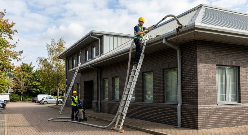 Industrial Gutter Cleaning in Roseville, CA