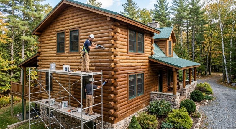 Log Home Weatherproofing in Redmond, WA