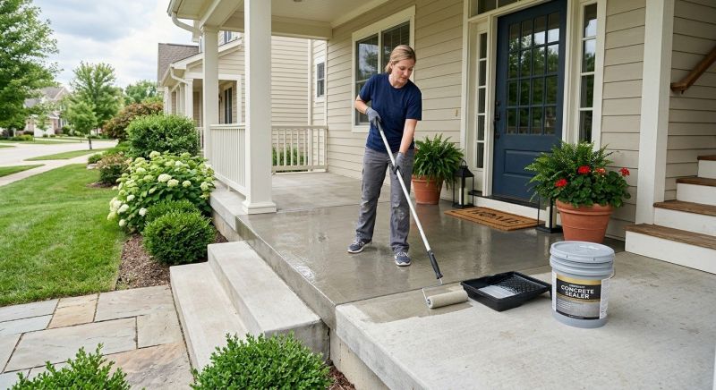 Porch Concrete Sealing in Tacoma, WA
